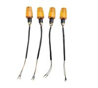 Neixlyi clignotants moto 4 pièces pour moto pour lampe de signalisation 6 volts V clignotant pour pour signaux indicateur avec lentille ambre lumière pour universelle