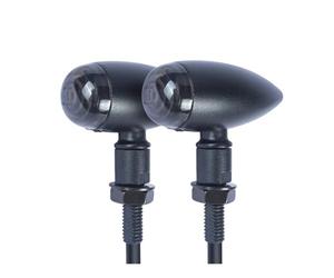 Neixlyi clignotants moto Clignotant de pour Moto en aluminium pour feux signalisation, lentille fumée, clignotant ambre, voyant lumineux pour