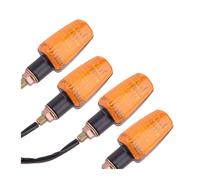 Neixlyi clignotants moto Lentille ambre universelle pour moto, 12V, 10mm, 4 pièces, clignotant pour avant gauche droit et pour arrière pour signal lumineux