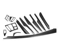 Neixlyi Garniture de poignée intérieure de voiture, couvercle de bol, lunette Pour BMW X5 X6 F15 F16 14-19 Panneau de console centrale en fibre carbone Garniture bande