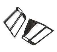 Neixlyi Garniture de poignée intérieure de voiture, couvercle de bol, lunette Pour BMW X5 X6 F15 F16 14-19 Panneau de console centrale en fibre carbone Garniture bande(Air Vent Outlet)