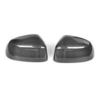 Neixlyi Garniture de poignée intérieure de voiture, couvercle de bol, lunette Pour BMW X5 X6 F15 F16 14-19 Panneau de console centrale en fibre carbone Garniture bande(Rear-view Cover B)