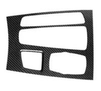 Neixlyi Garniture de poignée intérieure de voiture, couvercle de bol, lunette Pour BMW X5 X6 F15 F16 14-19 Panneau de console centrale en fibre carbone Garniture bande