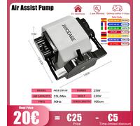 NEJE Pompe d'assistance à l'air laser 220V 25W 55L/min 50Hz Pompe à air réglable pour machines de gravure laser et oxygénation des aquariums