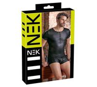 NEK - Haut homme manches courtes, effet mat (noir) - M