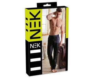 NEK - Pantalon long noir mat pour homme avec poches, taille L