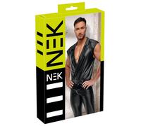 NEK - T-shirt homme coupe ample, noir mat, taille M