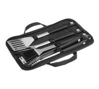 Neka - Kit 4 Ustensiles de barbecue avec rangement - Noir - Barbecue Noir G