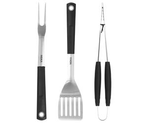 NEKA Lot de 3 ustensiles de barbecue avec manches en TPR