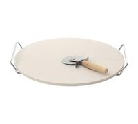 Neka Pierre à pizza BBQ 33 cm avec roulette