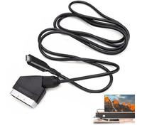 NEKAPLO 1 câble convertisseur péritel vers HDMI, adaptateur péritel Full HD 1080p vers HDMI pour TV, DVD, STB, VHS, PS2, Sky Box, Plug & Play