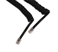 Neklan 2120159 Cordon téléphonique spiralé RJ9 Noir