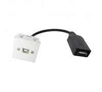 NEKLAN Plastron - Rallonge 45x45 - USB B F/USB A F ampli-0,2 m