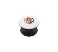 Neko in Orbit Astronaute Japonais Chat Space PopSockets PopGrip Adhésif