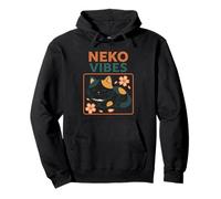 Neko Vibes Sakura Dreams Anime Vintage Sweat à Capuche