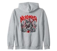 Nekomata Demon Cat Japonais Yokai Spirit Horror Sweat à Capuche