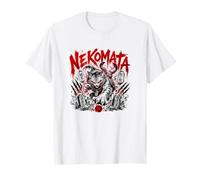 Nekomata Demon Cat Japonais Yokai Spirit Horror T-Shirt