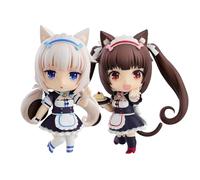 Nekopara Figurines Chocolat/Vanille Figurine de dessin animé Mobile interchangeable Jeu Anime Action Figurine 10 cm