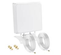 Nelawya Antenne 5G/LTE/4G pour Routeurs/Hotspots Mobiles/Passerelles | Gain élevé de 7 dBi | Antenne directionnelle MIMO | Câble SMA de 3 m + Adaptateur TS9 | Usage intérieur/extérieur