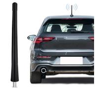 Nelawya Antenne Radio Voiture 18cm Antenne Courte de Toit | Réception Universelle FM/AM/Dab | Antenne de Remplacement Stylée avec 3 Vis | Compatible avec la Plupart des véhicules