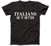 NelaYan Men's Italians Do It Better T-Shirt Crew Neck Unisex Short Sleeve T-Shirt XXL