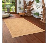 Nele - Tapis en fibre naturelle de jute - Fait à la main - 5 Tailles