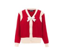 nelice Cardigan rouge / blanc cassé, Taille XS-S