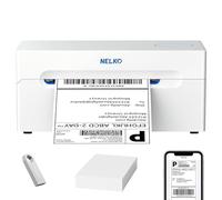 Nelko Imprimante d'étiquettes d'expédition thermique Bluetooth - Imprimante d'étiquettes d'expédition pour colis d'expédition - Compatible avec Android, iPhone et Windows, largement utilisée pour