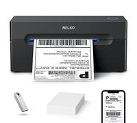 Nelko Imprimante d'étiquettes d'expédition Thermique Bluetooth sans Fil 4 x 6 pour Petites Entreprises, Prend en Charge Android, iPhone et Windows, largement utilisée pour Amazon, Ebay, Shopify, Etsy