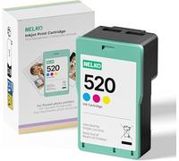 Nelko Lot de 520 cartouches d'encre couleur authentiques à haut rendement compatibles avec imprimante photo PP01, résistante à l'oxydation de l'eau, cartouche d'impression photo pour impression photo