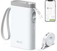 Nelko P21 Étiqueteuse Autocollante, Imprimante Etiquette Portable, Blanc