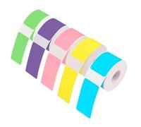 Nelko P21 Lot de 5 rouleaux d'étiquettes colorées 12 x 40 mm Idéal pour les imprimantes d'étiquettes Nelko et Niimbot D110, étiquettes pratiques pour le bureau et la maison
