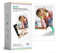 Nelko Papier Photo Autocollant PP01 52.3x90mm Blanc x100