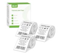 Nelko PM220 Lot de 3 rouleaux de 100 étiquettes thermiques imperméables multi-usages 50 x 80 mm Blanc