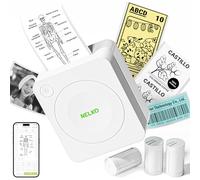 Nelko Sticker Printer, PM230 Mini Printer Bluetooth Portabel Sticker Maker with 3 Rolls Paper, Print Pods Mini Printer with Multiple Templates for Phone & Tablet, White