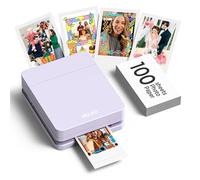 Nelko PP01 Imprimante Photo Portable, 100 Feuilles, Violet