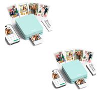 Nelko PP01 Mini Imprimante Photo Portable, 20+100 Feuilles, Vert