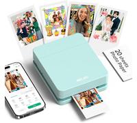 Nelko PP01 Mini Imprimante Photo Portable, 20 Feuilles, Vert