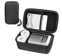 Nelko Véritable étiqueteuse PM220 compatible avec les étiqueteuses portatives, sac de transport pour ruban d'étiqueteuse, câble USB et accessoires, étui uniquement, noir