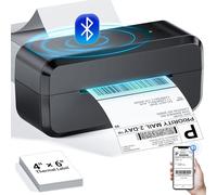 NelkoGlobal Imprimante d'étiquettes thermiques Bluetooth, imprimante d'étiquettes d'expédition 243BT 4 x 6