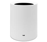 Nell Poubelle, en plastique durable avec design double couche, idéale pour dissimuler le sac poubelle, parfaite pour la salle de bain ou le bureau (Blanc, 12L Sans Couvercle)