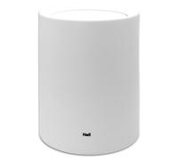 Nell Poubelle, en plastique durable avec design double couche, idéale pour dissimuler le sac poubelle, parfaite pour la salle de bain ou le bureau (Blanc, 12L Avec Couvercle)