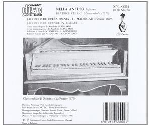 Nella Anfuso, Soprano - Beatrice Cl - Jacopo Peri [Import]