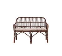 Nella canapé de jardin avec coussin de jardin noir.