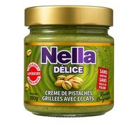 Nella Délice - 200g Pâte à tartiner orientale | Crème onctueuse 25% de pistache - Idéale pour crêpes, gaufres & desserts gourmands