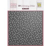 Nellie's Choice Classeur de Gaufrage 3D Confetti Fond 15 x 15 cm - Arrière-Plan pour Scrapbooking, Cartes, DIY et Bricolage - Matériel pour Machines de Découpe et Gaufrage