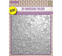 Nellie's Choice Classeur de Gaufrage 3D - Fleurs 15,2 x 15,2 cm - Matériel pour Scrapbooking, Cartes, DIY et Bricolage