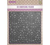 Nellie's Choice Classeur de Gaufrage 3D-Fleurs de Printemps 15 x 15 cm-Matériel pour Scrapbooking, Cartes, DIY et Bricolage, Argent, 4,3 x 4,3 cm