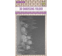 Nellie's Choice Classeur de Gaufrage 3D - Paysage Village Enneigé 10,5 x 14,8 cm - Matériel pour Scrapbooking, Cartes, DIY et Bricolage, Plusieurs Couleurs
