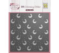Nellie's Choice Classeur de Gaufrage 3D Poules Fond 15 x 15 cm - Arrière-Plan pour Scrapbooking, Cartes, DIY et Bricolage - Matériel pour Machines de Découpe et Gaufrage